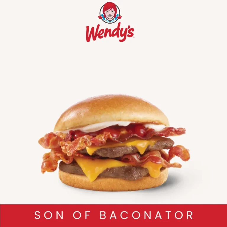 Wendy's Son Of Baconator Price, Calories, Nutritional Value, Ingredients and Allergens